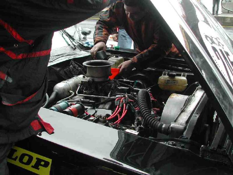 MARTINS RANCH Corvette Vintage Racing green hell engine 